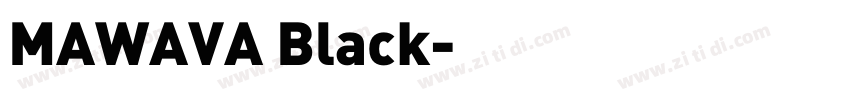 MAWAVA Black字体转换